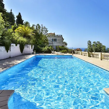 公寓 Mont Boron - Wifi, Ac, 4 Pers, Piscine, Parking